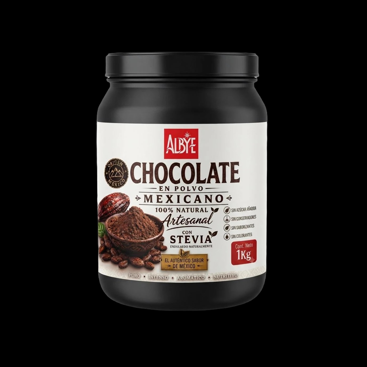 Chocolate en Polvo con Stevia Pura